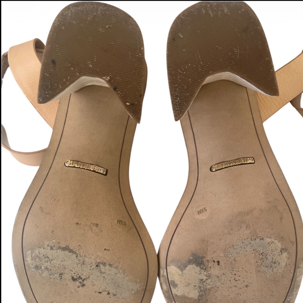 Gianni Bini Marilane Block Heel Snake Skin Print Sandals- Size 5.5M - Picture 6 of 6
